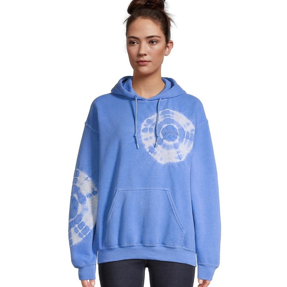 BDG Urban Outfitters Blue Tie-Dye Pullover Kangaroo Hoodie Size XS NWT Cotton